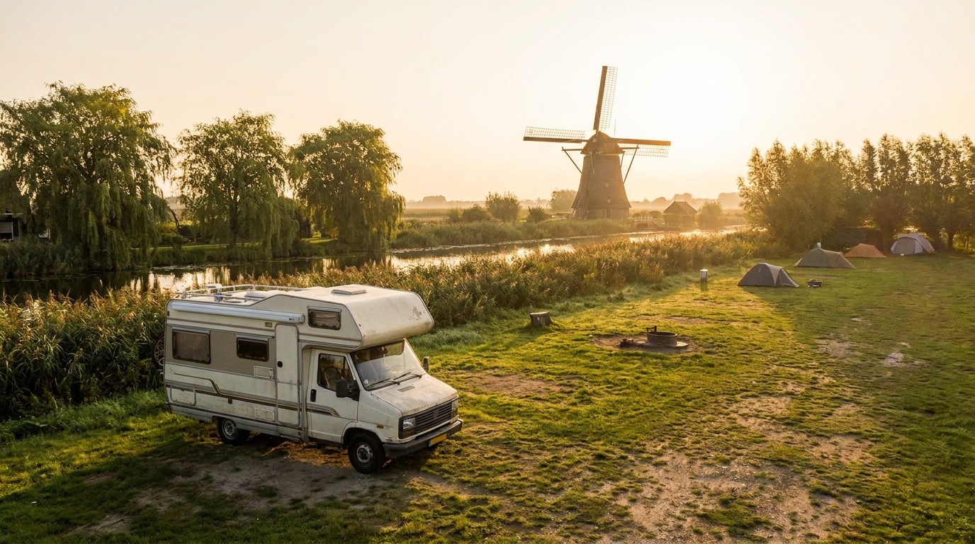 Map for Cheap RV Camping in Amsterdam - Budget Sites 2026